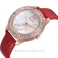 2015 Factory Direct Sell Leather Watch/diamond bezel watch for women